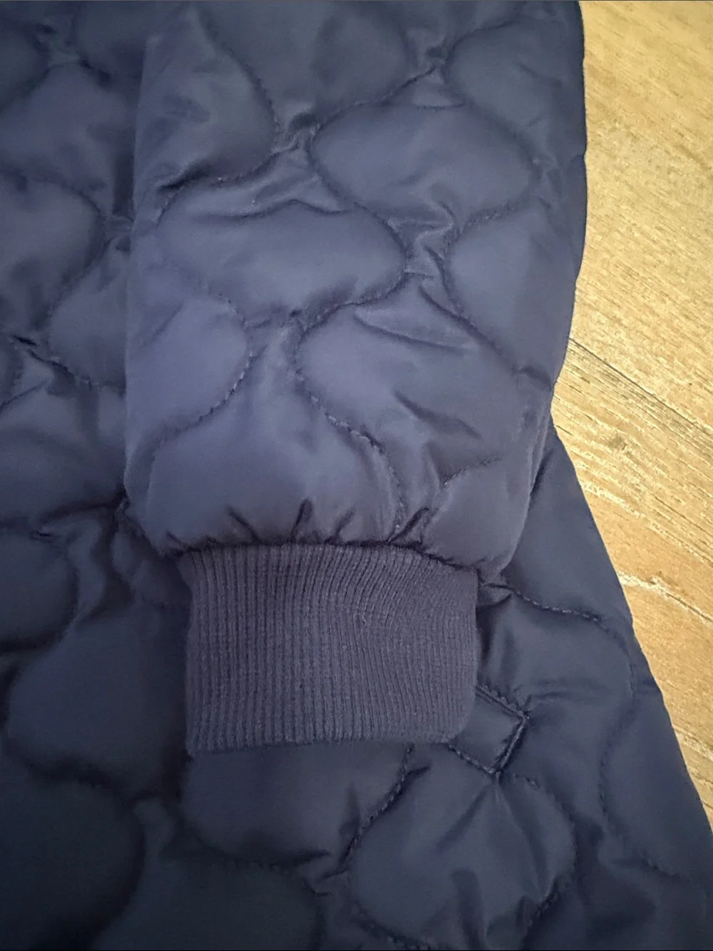 Janie and Jack Navy Quilted Bomber Jacket Kids Size 10-12 NWOT